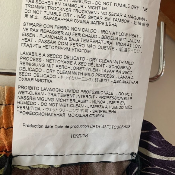 ETRO Silk Floral Wide-Leg Pants Made in Italy - Picture 7 of 9